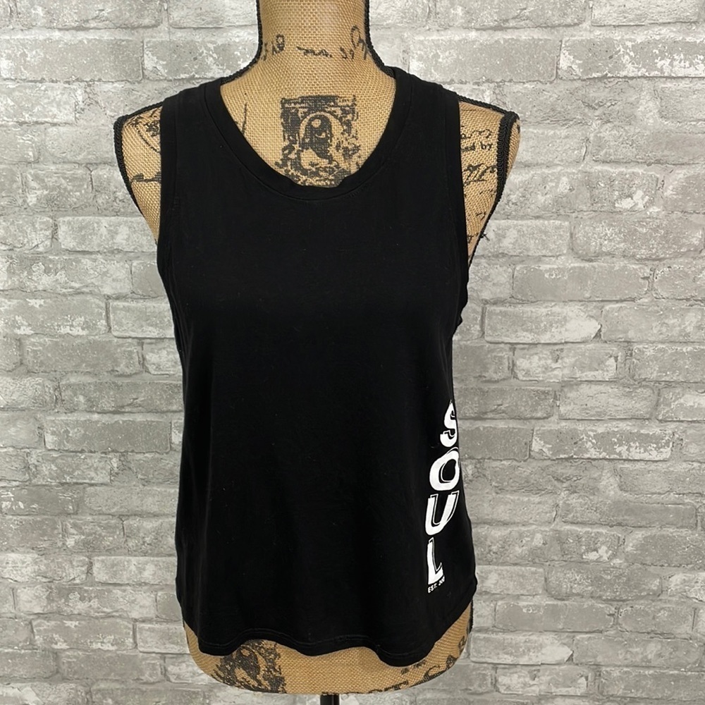 Soul by Soulcycle Black Logo Tank Top